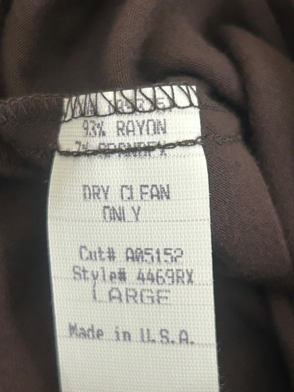 Sky Brown Top with Turquoise Stone-Whipstitched faux Leather Waistband.NWT. Sz L - Picture 12 of 15